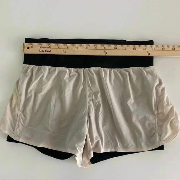 Fabletics Black with Semi Sheer Overlay Short with Black Tights Small - Picture 2 of 9